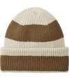 BB391R B391R Beechfield Colour Block Beanie Vanilla / Biscuit colour image